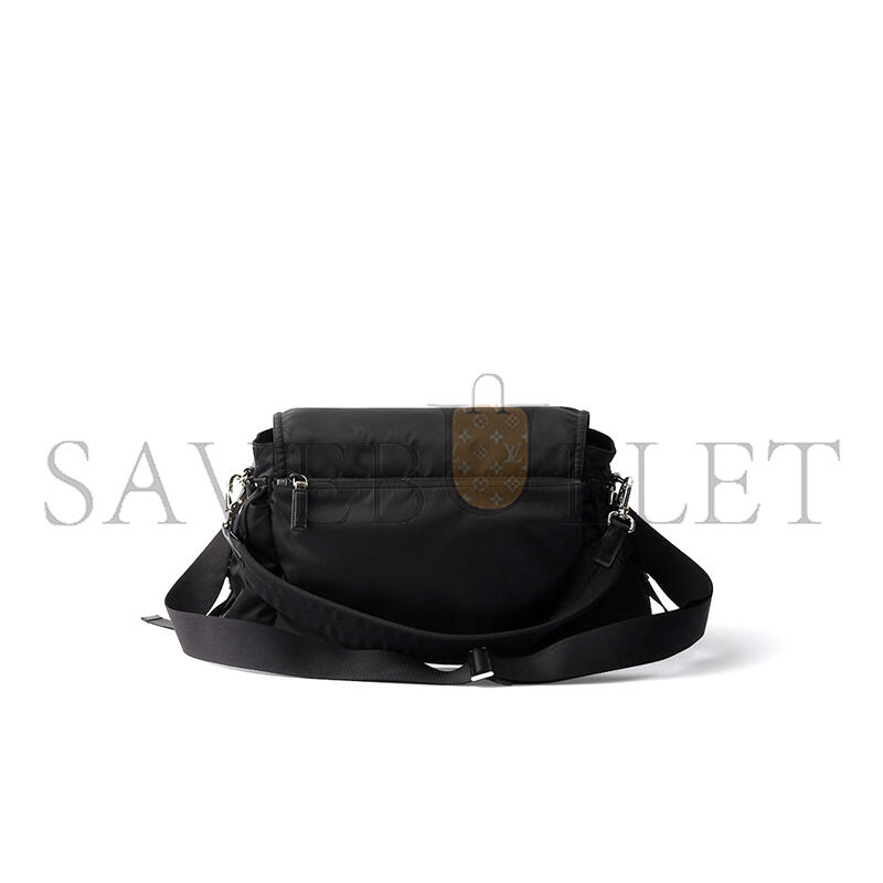 PRADA EXPLORE RE-NYLON AND LEATHER BAG 2VD082 (42*22*20cm) 